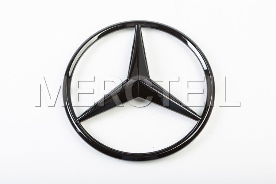Black Radiator Grill Star Emblem Badge Genuine Mercedes Benz preview 0