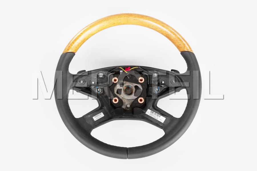 Black Steering Wheel Birch Wood-Leather for ML-Class & GL-Class & R-Class preview 0