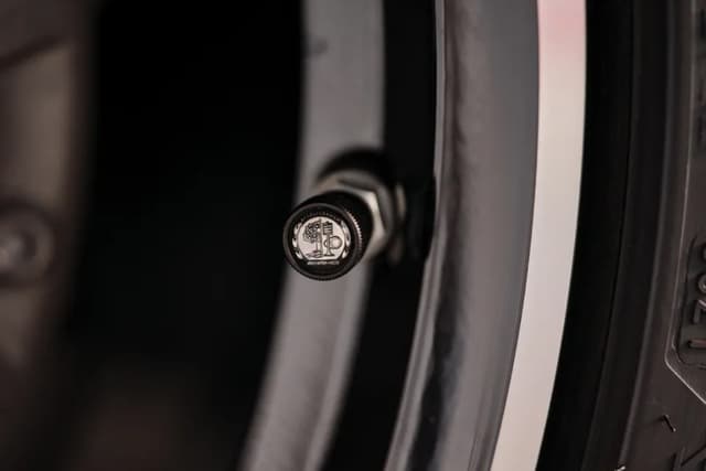 Black Valve Caps Genuine Mercedes AMG Accessories (part number: B66472004)