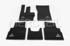 G-Class BRABUS Floor Mats Colored in Black LHD W465 Genuine BRABUS 465-871-00N