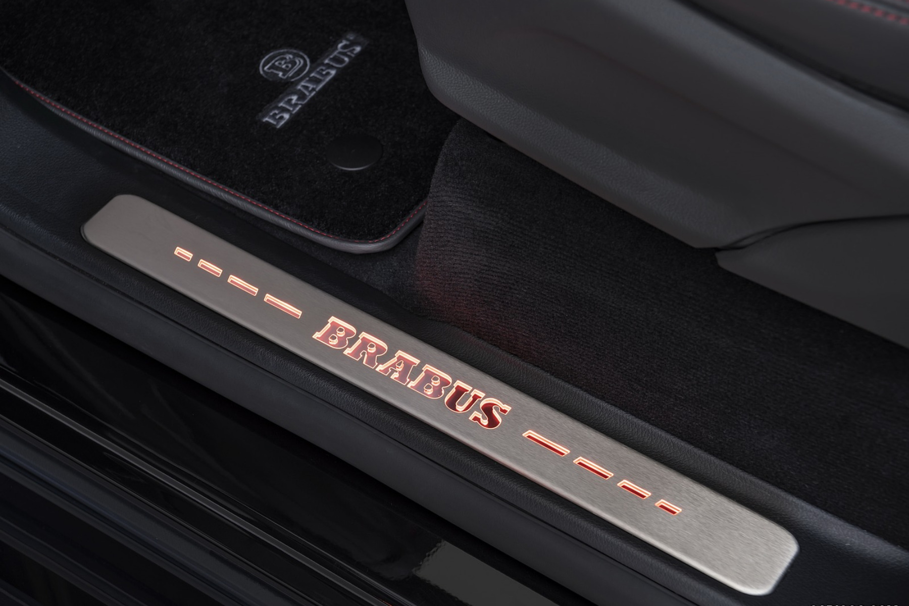 BRABUS Illuminated Silver LED Door Sills for GClass