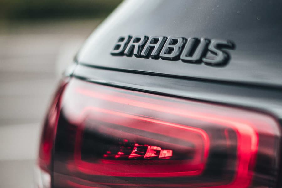 BRABUS Genuine Rear Black Badge Logo 211-000-14-SC for Boot LidTailgate