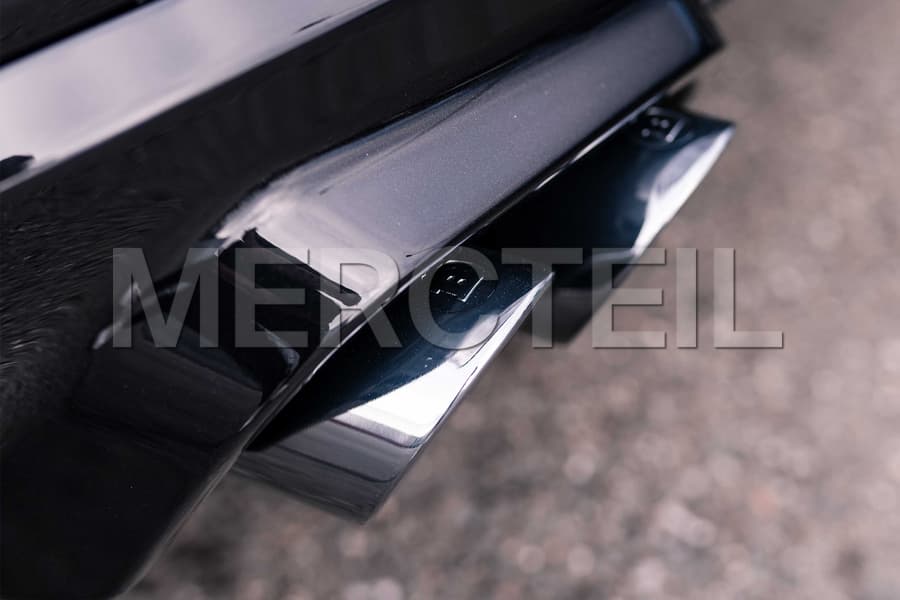 BRABUS S Class AMG Line Black Chrome Tailpipes Kit W223 / V223 Genuine BRABUS preview 0