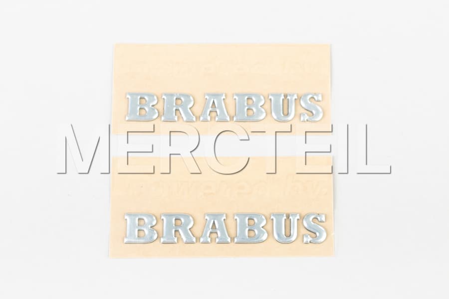 BRABUS Side Logo Lettering Chrome Fenders Stickers Genuine BRABUS preview 0