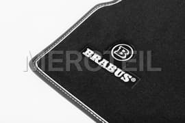 BRABUS Velour Floor Mats Black G Class W463A W464 Genuine BRABUS (part number: 464-871-00N)