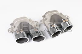 C43 AMG Exhaust Tips & Tail Pipes Chrome W205 / W206 Genuine Mercedes-AMG (Part number: A0004900900)