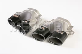 AMG Exhaust Tips & Tail Pipes Colored in Black Genuine Mercedes-AMG (Part number: A2064900802)