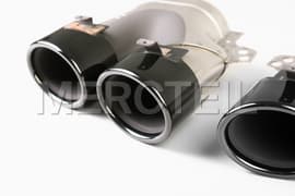 AMG Exhaust Tips & Tail Pipes Colored in Black Genuine Mercedes-AMG (Part number: A2064900702)