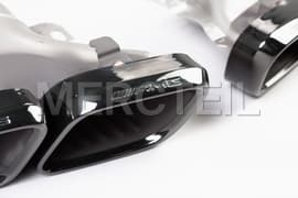 C63 AMG Black Exhaust Tips A205/C205 W205/S205 W206/S206 Genuine Mercedes-AMG A0004903000,A0004903100