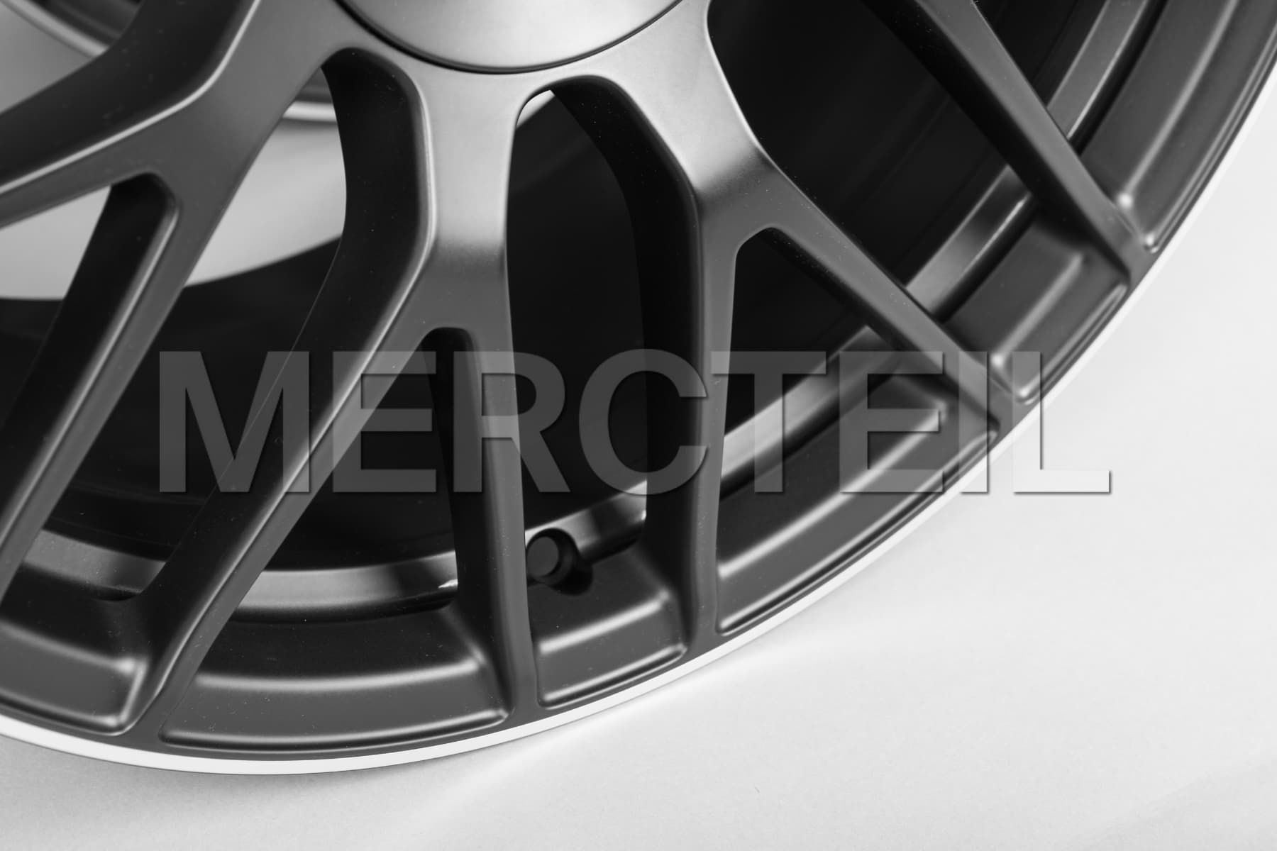 C63 AMG Black Wheels W205 & C205 Genuine Mercedes AMG (part number: A20540118007X71)