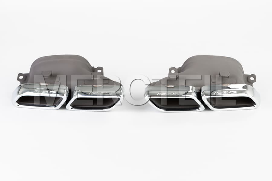 C63 AMG Chrome Exhaust Tips Genuine Mercedes AMG preview 0