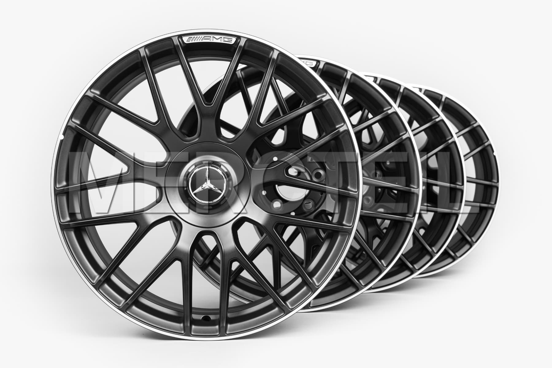 C63 AMG Black Wheels W205 & C205 Genuine Mercedes AMG (part number: A20540160007X71)