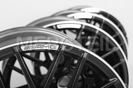 C63 AMG Black Wheels W205 & C205 Genuine Mercedes AMG (part number: A20540160007X71)