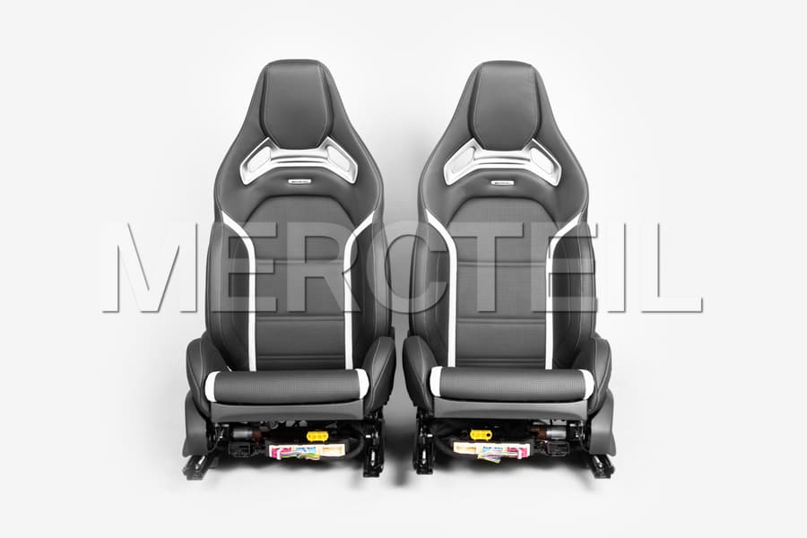 C63 AMG Seats White & Black LHD Genuine Mercedes AMG preview 0