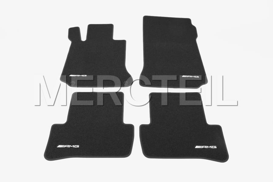 C-Klasse AMG Veloursmatten Satz Schwarz LHD RHD WS204 Original 