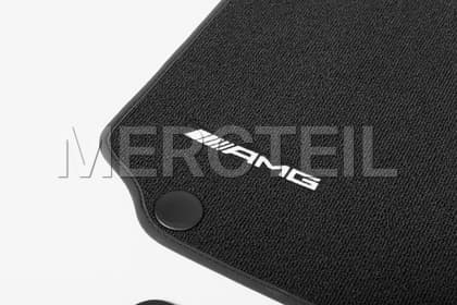 C-Class AMG Black Velour Floor Mats Set LHD RHD WS204 Genuine Mercedes ...