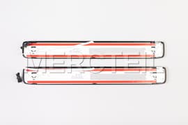 AMG Final Edition Illuminated Door Sills with Exchangeable Silver Covers Red Lettering Genuine Mercedes-AMG (Part number: A2066807505)