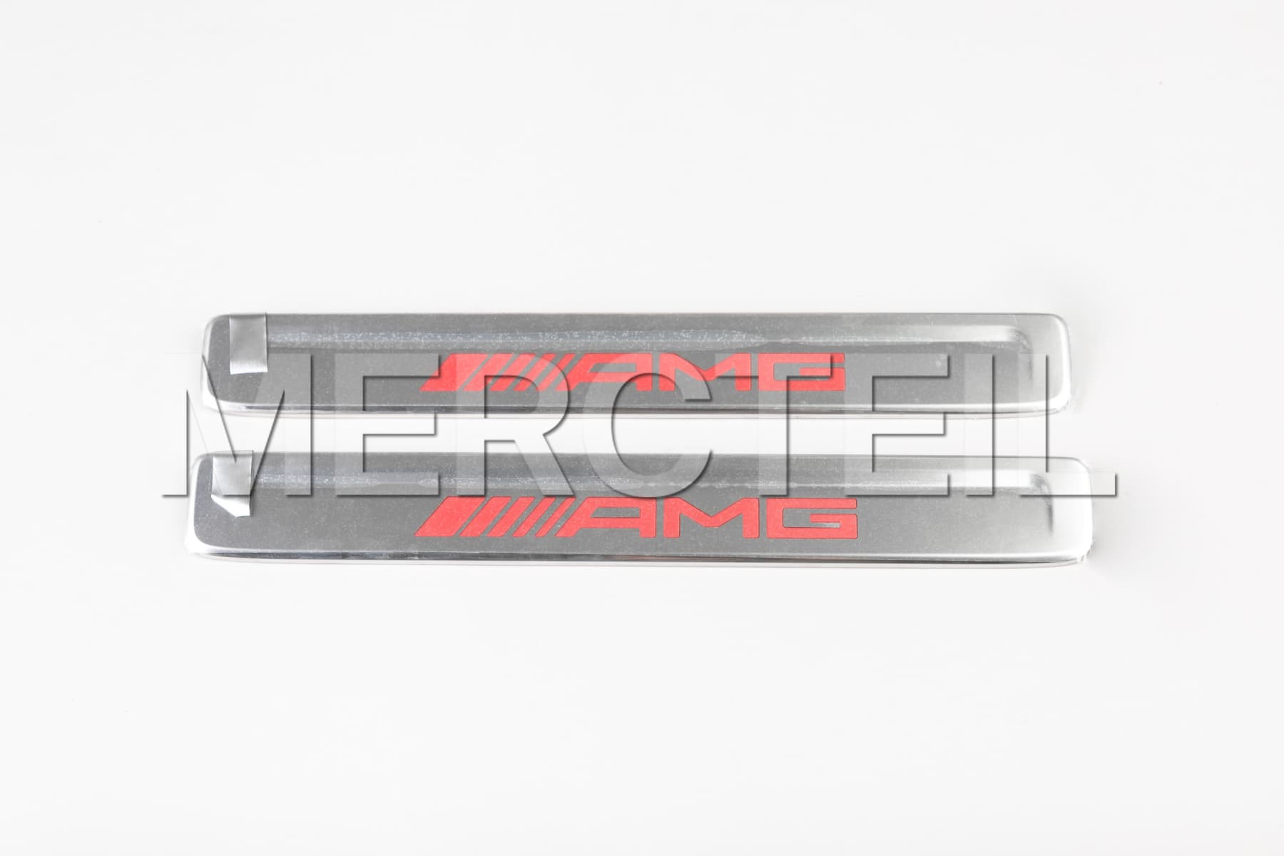 C-Class AMG Exchange Door Sill Covers U45 Silver/Red Lettering W206/S206 Genuine Mercedes-AMG A2066861100