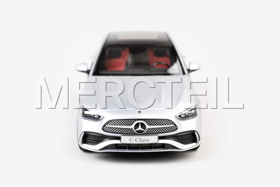 C Class AMG Line Sedan Silver 1:18 Model Car W206 Genuine Mercedes Benz Collection preview 0