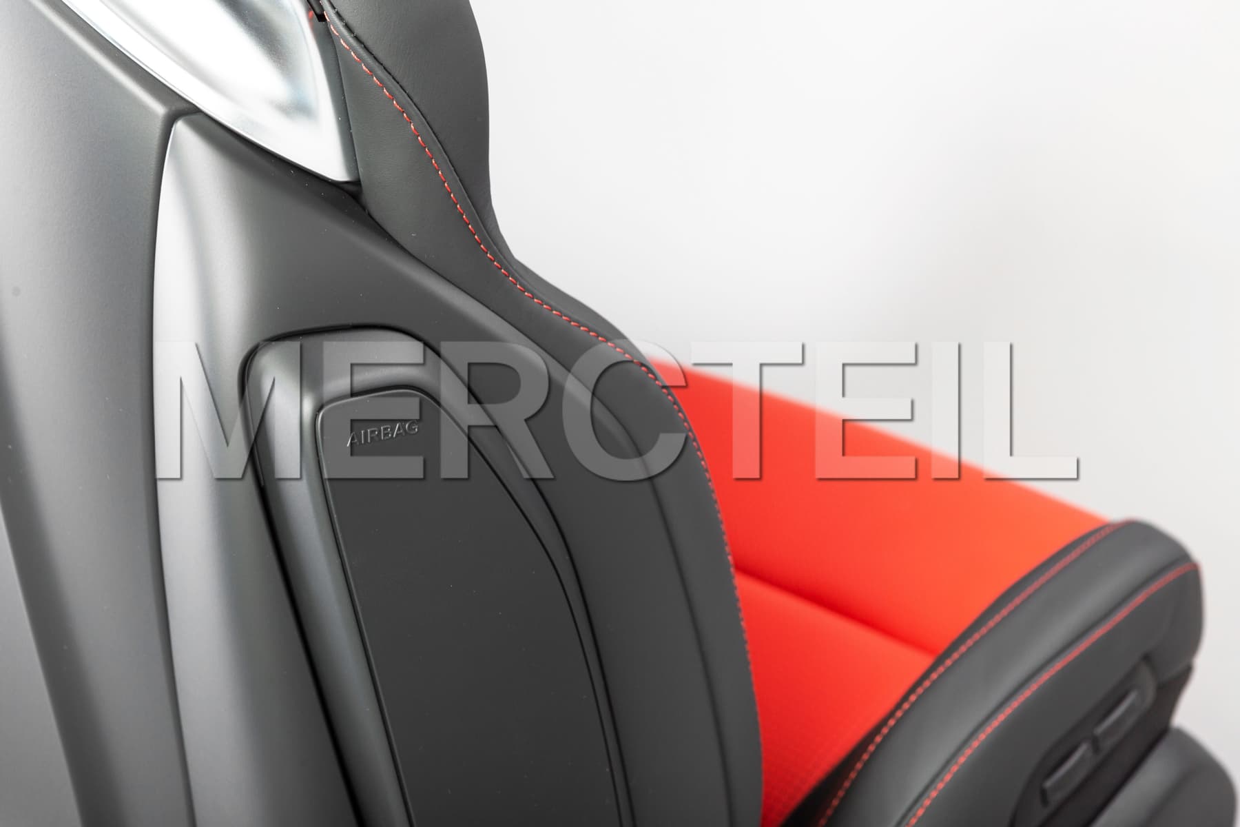 C Class AMG Seats Black with Red Insertion W205 Genuine Mercedes AMG