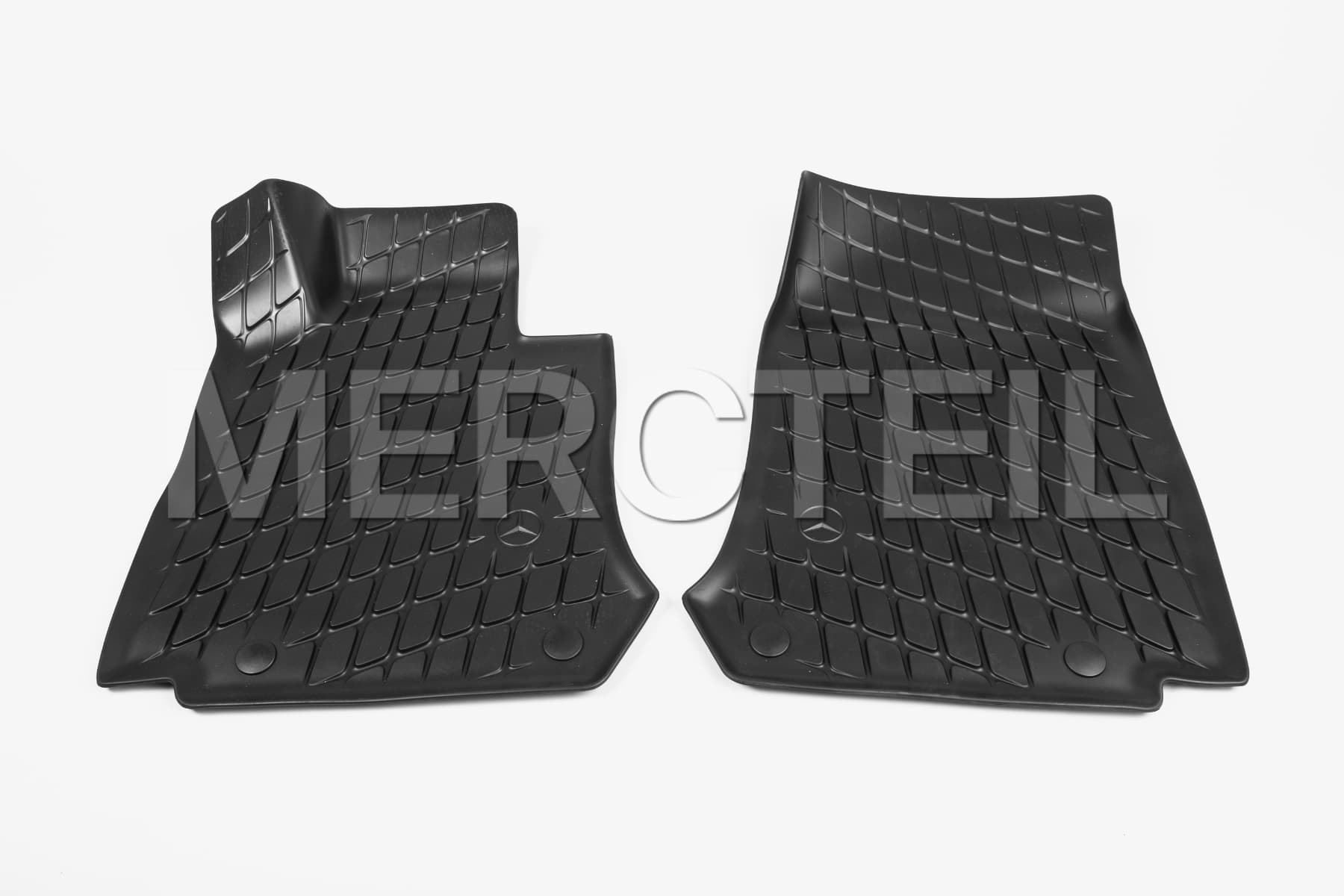 Mercedes-Benz W205 C-Class Coupe Genuine All-Season Rubber Floor Mats – Black, Set Of 4