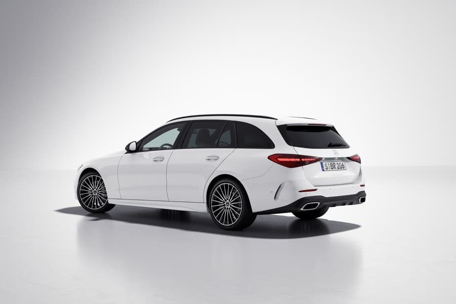 パーツ Mercedes Benz C-Class Station Wagon C-Class Estate AMG-Line Rear Bumper Conversion Kit S206 Genuine