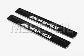 C-Class AMG Black Exchangeable Covers for Illuminated Door Sills 206 Genuine Mercedes-AMG (Part number: A2066805405)