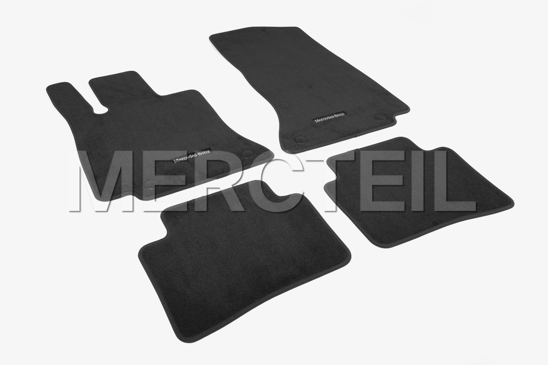 C-Class Velour Floor Mats Set Black LHD/RHD W/S206 Genuine Mercedes-Benz (Part number: A20668022059J74)