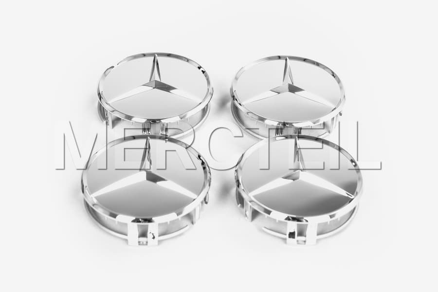 Chrome Wheel Hubcaps Genuine Mercedes Benz Accessories preview 0