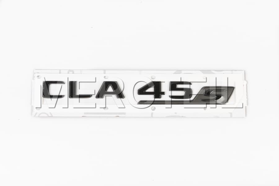 CLA45s AMG Model Logo Decal Colored in Black Genuine Mercedes AMG preview 0