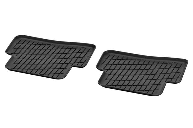 CLA All Season Rubber Floor Mats Rear Dynamic Lines