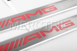 CLA-Class AMG Edition 55 Interchangeable Illuminated Door Sill Covers Red C118 / X118 Genuine Mercedes-AMG (Part number: A1186808100)