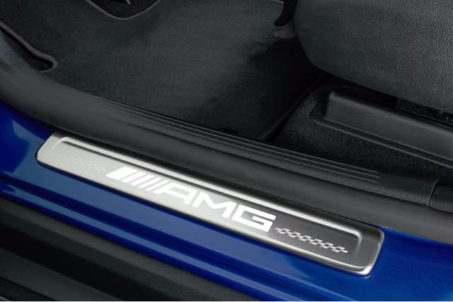 CLA Exchangeable AMG Silver Covers For Illuminated Door Sills