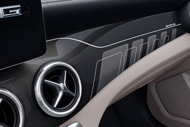 CLA-Class / GLA-Class AMG Gray Interior Console Trim C/X117 X156 LHD / RHD Genuine Mercedes-AMG (Part number: A1176809000)