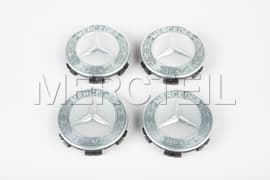 Star with Laurel Wreath Hubcaps genuine Mercedes Benz (part number: A17140001257P70)
