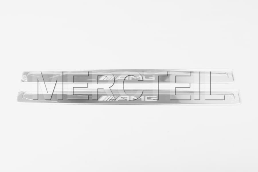 CLE Austauschbare AMG Silberne Abdeckungen für Beleuchtete Türschweller A236/C236 Original Mercedes AMG preview 0