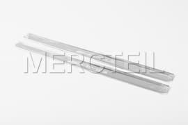 CLE Exchangeable AMG Silver Covers for Illuminated Door Sills A236/C236 Genuine Mercedes-AMG A2366800602