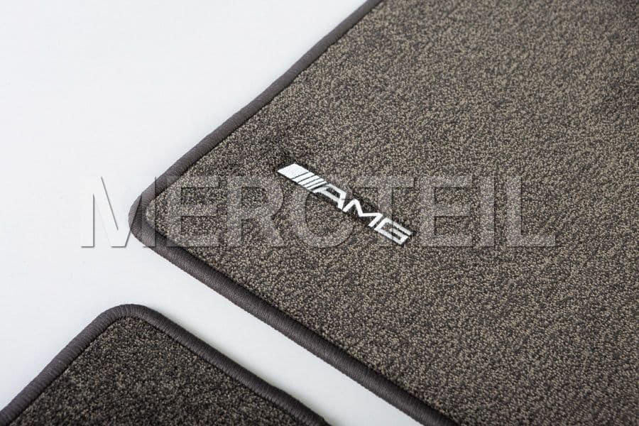 thumbnail image 2 of Genuine Quality Mercedes W210 S210 AMG Grosgrain Floor Mats – Beige 4-Piece Set 2 of 3