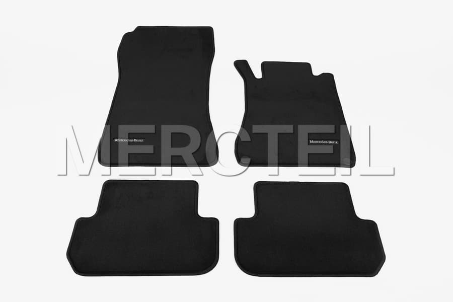 Car Floor Mats Velour For Mercedes CLK C209 Waterproof Black