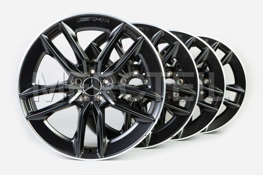 CLS53 AMG Wheels Set Black Matte R20 C257 Genuine Mercedes AMG preview 0