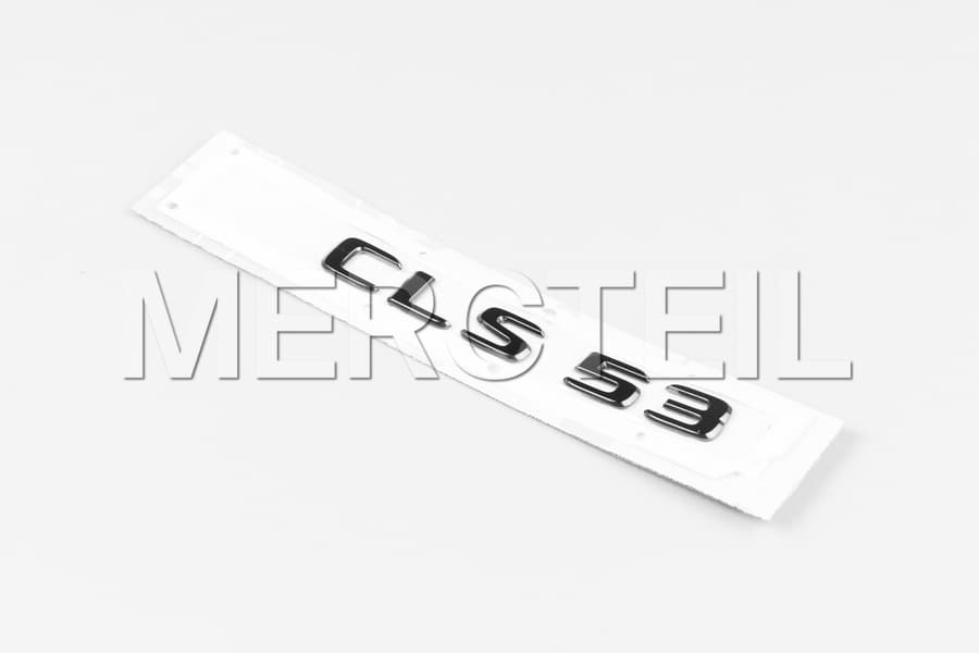 CLS53 Logo CLS 53 Nameplate Sticker Dark Chrome C257 Genuine Mercedes ...