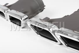 63 AMG Exhaust Tips Chrome Package Genuine Mercedes-AMG (Part number: A2134903200)