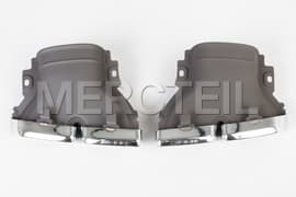 63 AMG Exhaust Tips Chrome Package Genuine Mercedes-AMG (Part number: A2134903100)