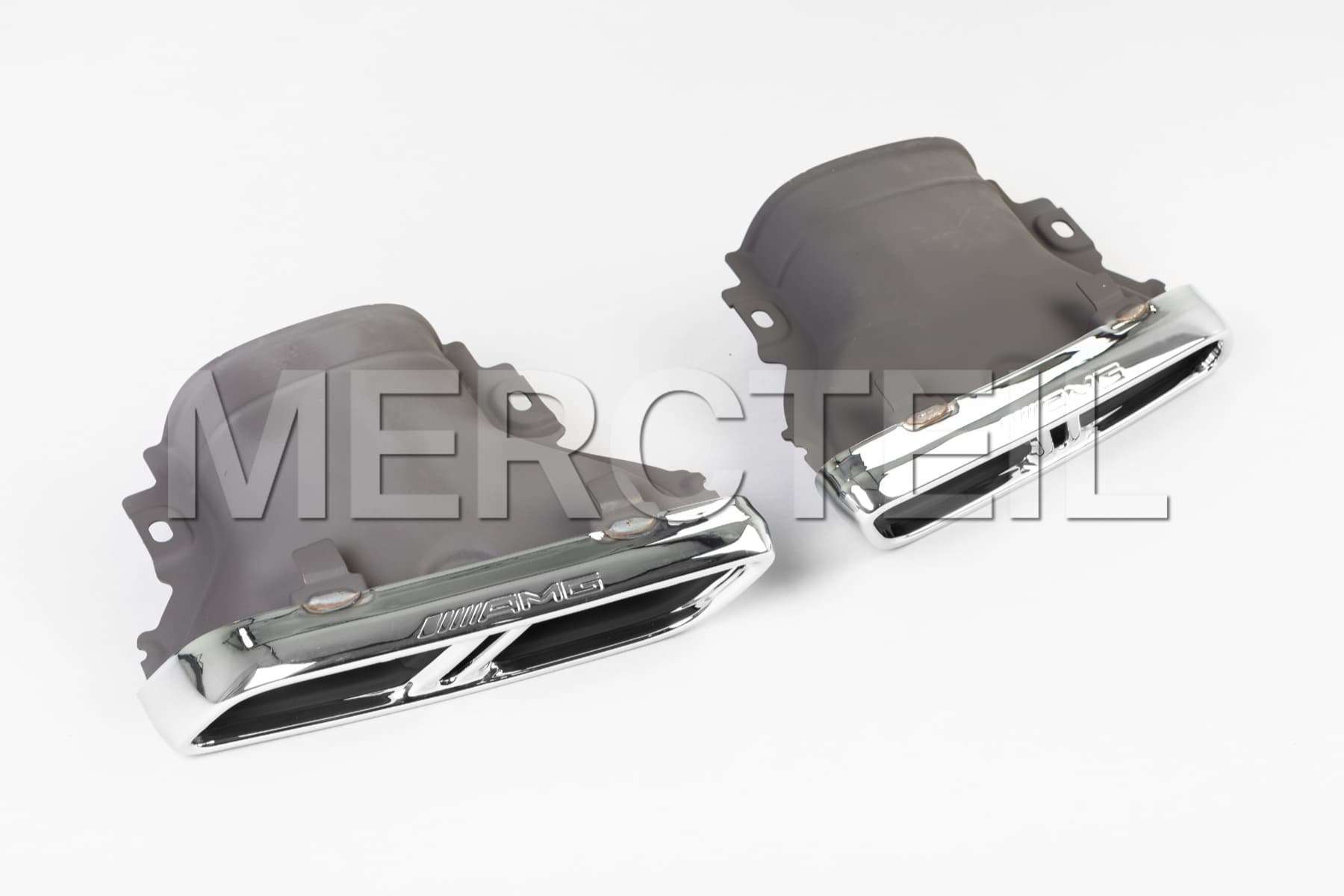 E63s AMG Chrome Exhaust Tips Chrome Package 213 Genuine Mercedes-AMG (Part number: A2134901602)