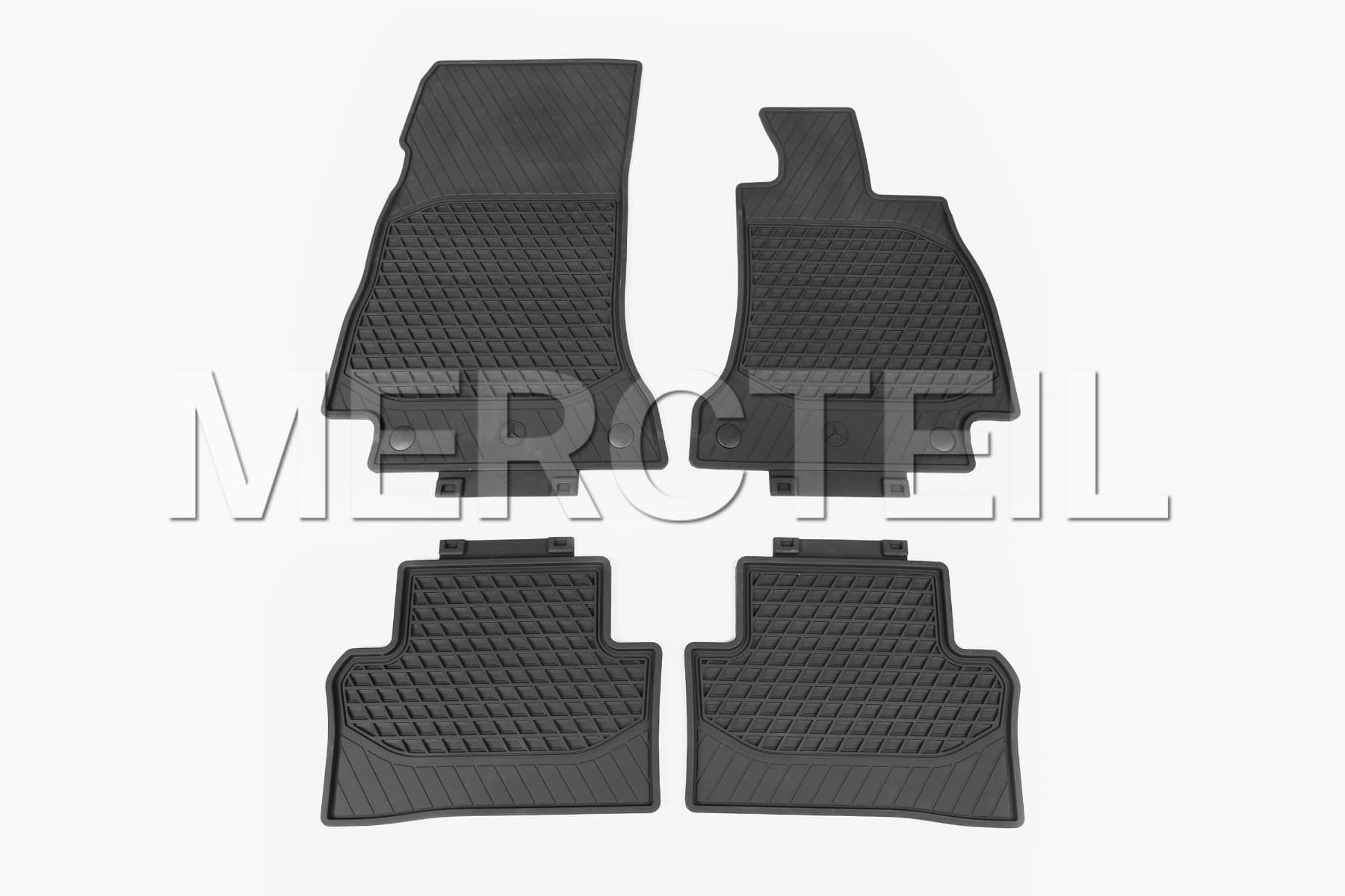 E-Class All-Season Black Rubber Floor Carpets Set LHD/RHD W213/S213 Genuine Mercedes-Benz A21368002069G33, A21368004029G33/A21368001069G33