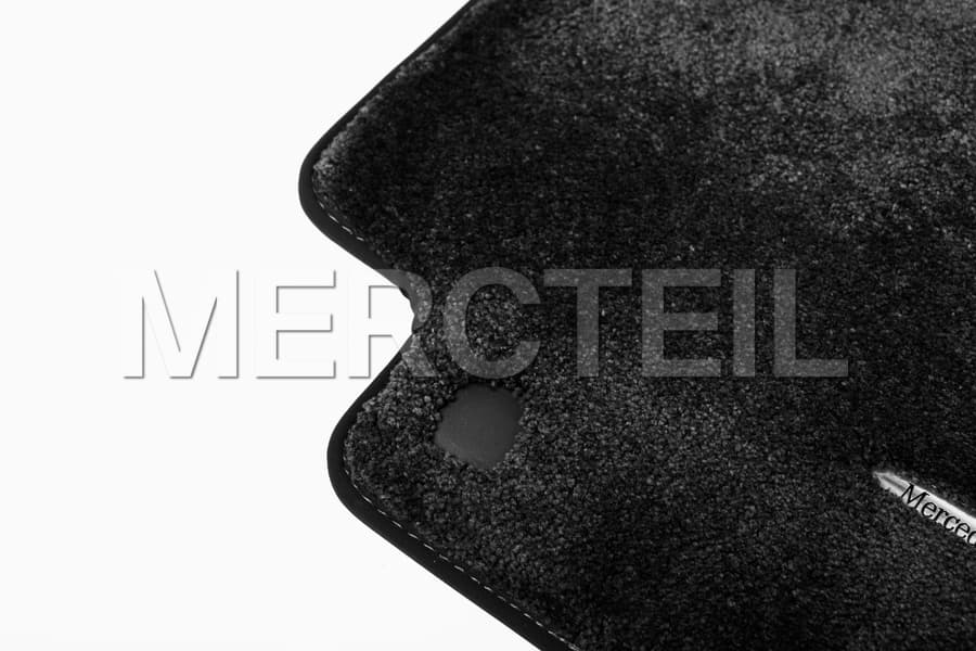 E-Class Exclusive Velours Front Floor Mats Black Deep Pile LHDRHD