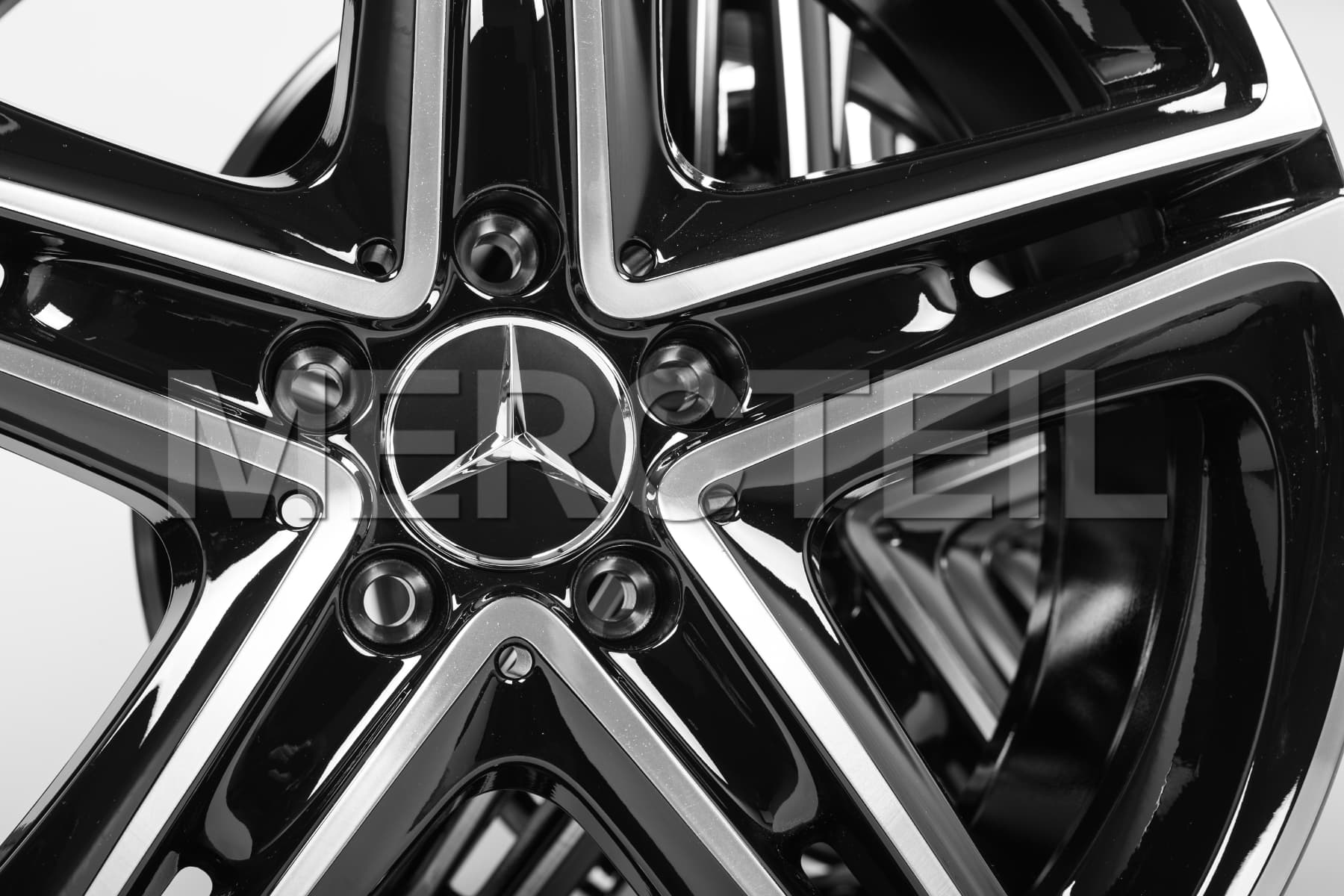 E Class Light Alloy Wheels Set 5 Twin Spoke 19 Inch W213 / S213 / C238 / A238 Genuine Mercedes Benz (Part number: A23840103007X23)