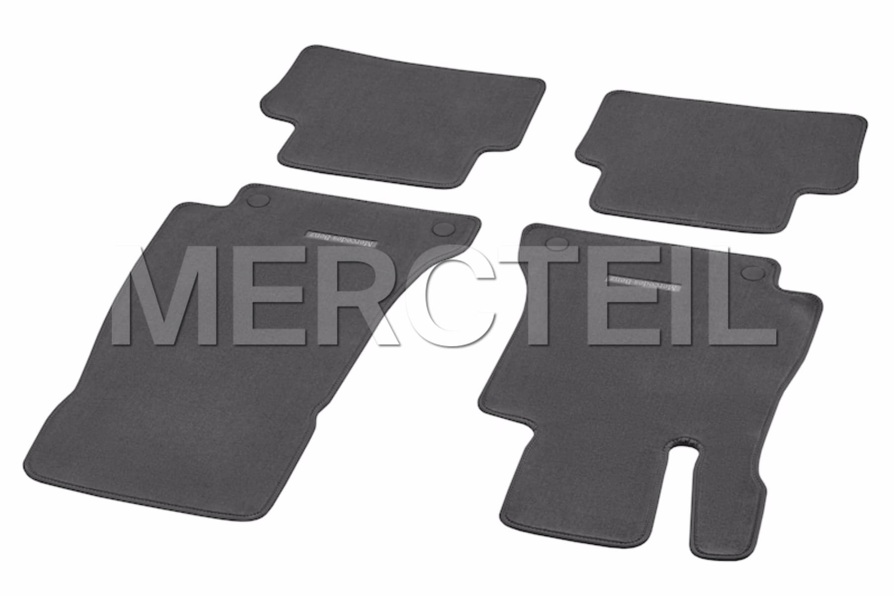 E Class Velour Floor Mats Magma Grey 