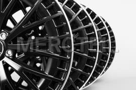 EQE AMG Multi-Spoke-Design Black Matte Light-Alloy Wheels R21 297 Genuine Mercedes-AMG (Part number: A29540129007X71)