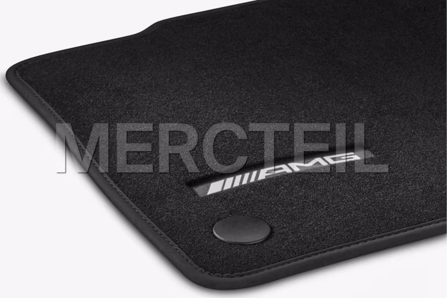 EQE SUV AMG Black Velour Floor Mats Set X294 LHD/RHD Genuine Mercedes AMG preview 0